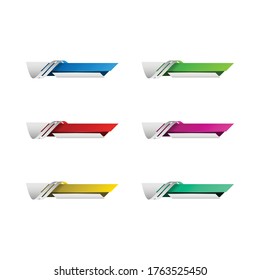 Modern Colorful Title Banner Template for e-commerce, presentations, promotions, technology, business, health with modern high end look