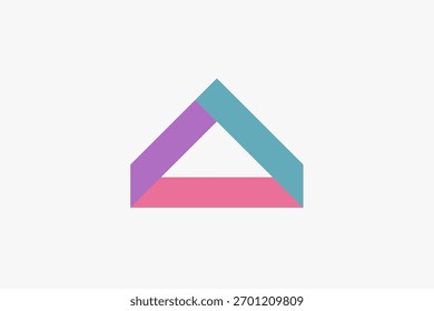 Modern colorful triangle dynamic logo 