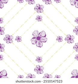Modern colorful tropical floral pattern. Cute botanical abstract seamless pattern. Hand drawn unique print for fabric, clothing, wrapping paper, cover, rug, home decor, abstract geometric background 