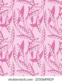 Modern colorful tropical floral pattern. Cute botanical abstract contemporary seamless pattern,unique print.