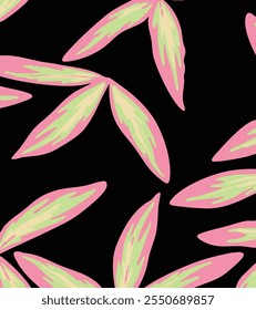 Padrão floral tropical colorido moderno. Bonito botânico abstrato contemporâneo sem emenda padrão, impressão única.