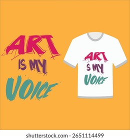 Modern Colorful Typography T-shirt Desgin