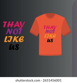 Design de camiseta com tipografia colorida moderna