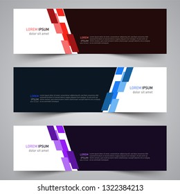 Modern colorful vector abstract geometric design banner template for your promotion