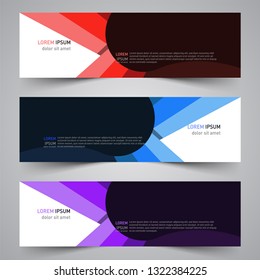 Modern colorful vector abstract geometric design banner template for your promotion