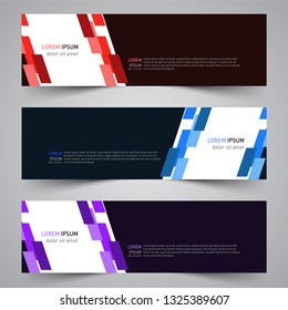 Modern colorful vector abstract geometric design banner template for your promotion