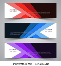 Modern colorful vector abstract geometric design banner template for your promotion
