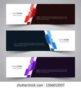 Modern colorful vector abstract geometric design banner template for your promotion