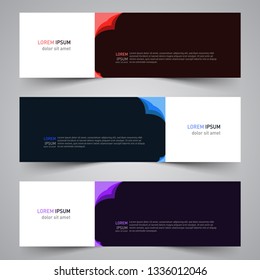 Modern colorful vector abstract geometric design banner template for your promotion