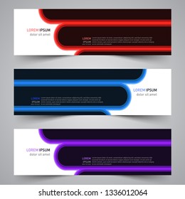 Modern colorful vector abstract geometric design banner template for your promotion