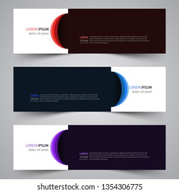 Modern colorful vector abstract geometric design banner template for your promotion