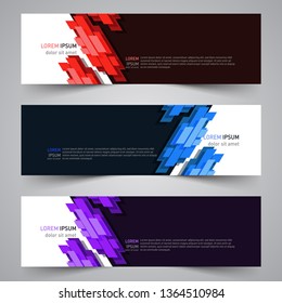Modern colorful vector abstract geometric design banner template for your promotion