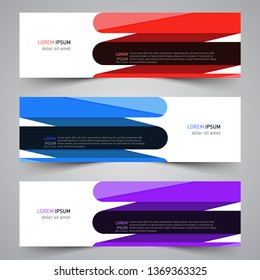 Modern colorful vector abstract geometric design banner template for your promotion