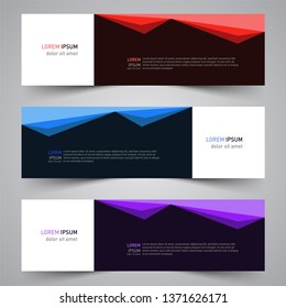 Modern colorful vector abstract geometric design banner template for your promotion