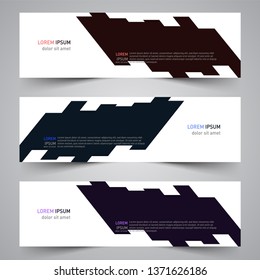 Modern colorful vector abstract geometric design banner template for your promotion