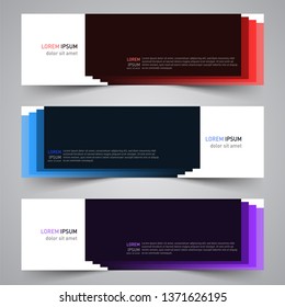 Modern colorful vector abstract geometric design banner template for your promotion