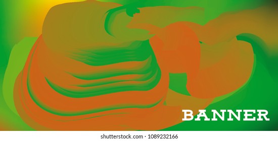 Modern colorful vector banner with gradient background. Colorful abstract geometric background. Template for banner, web page development, poster, flyer, magazine page, EPS10. Horizontal banner.