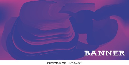 Modern colorful vector banner with gradient background. Colorful abstract geometric background. Template for banner, web page development, poster, flyer, magazine page, EPS10. Horizontal banner.