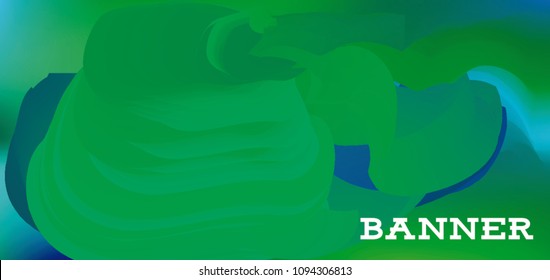 Modern colorful vector banner with gradient background. Colorful abstract geometric background. Template for banner, web page development, poster, flyer, magazine page, EPS10. Horizontal banner.