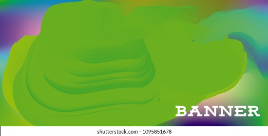 Modern colorful vector banner with gradient background. Colorful abstract geometric background. Template for banner, web page development, poster, flyer, magazine page, EPS10. Horizontal banner.