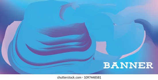 Modern colorful vector banner with gradient background. Colorful abstract geometric background. Template for banner, web page development, poster, flyer, magazine page, EPS10. Horizontal banner.