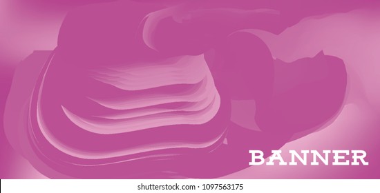 Modern colorful vector banner with gradient background. Colorful abstract geometric background. Template for banner, web page development, poster, flyer, magazine page, EPS10. Horizontal banner.