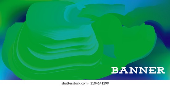 Modern colorful vector banner with gradient background. Colorful abstract geometric background. Template for banner, web page development, poster, flyer, magazine page, EPS10. Horizontal banner.