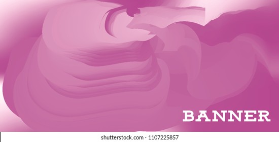 Modern colorful vector banner with gradient background. Colorful abstract geometric background. Template for banner, web page development, poster, flyer, magazine page, EPS10. Horizontal banner.