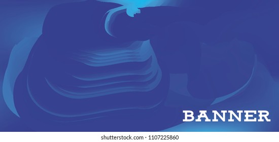 Modern colorful vector banner with gradient background. Colorful abstract geometric background. Template for banner, web page development, poster, flyer, magazine page, EPS10. Horizontal banner.