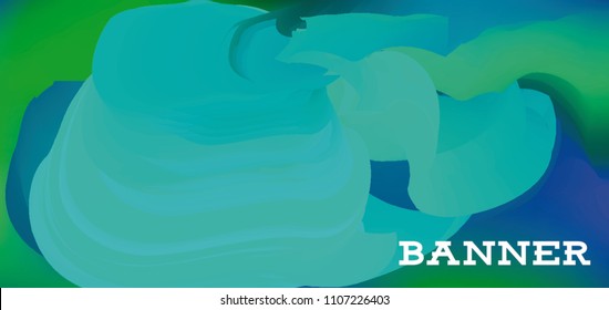 Modern colorful vector banner with gradient background. Colorful abstract geometric background. Template for banner, web page development, poster, flyer, magazine page, EPS10. Horizontal banner.