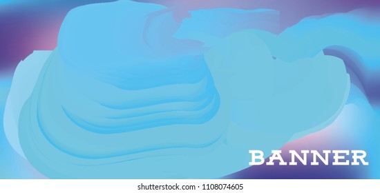 Modern colorful vector banner with gradient background. Colorful abstract geometric background. Template for banner, web page development, poster, flyer, magazine page, EPS10. Horizontal banner.