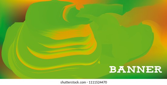 Modern colorful vector banner with gradient background. Colorful abstract geometric background. Template for banner, web page development, poster, flyer, magazine page, EPS10. Horizontal banner.