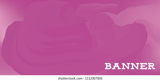 Modern colorful vector banner with gradient background. Colorful abstract geometric background. Template for banner, web page development, poster, flyer, magazine page, EPS10. Horizontal banner.