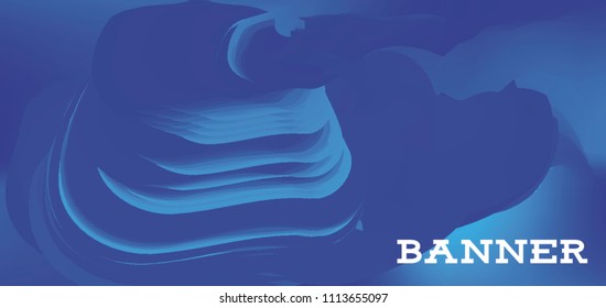 Modern colorful vector banner with gradient background. Colorful abstract geometric background. Template for banner, web page development, poster, flyer, magazine page, EPS10. Horizontal banner.