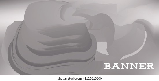 Modern colorful vector banner with gradient background. Colorful abstract geometric background. Template for banner, web page development, poster, flyer, magazine page, EPS10. Horizontal banner.