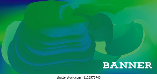 Modern colorful vector banner with gradient background. Colorful abstract geometric background. Template for banner, web page development, poster, flyer, magazine page, EPS10. Horizontal banner.