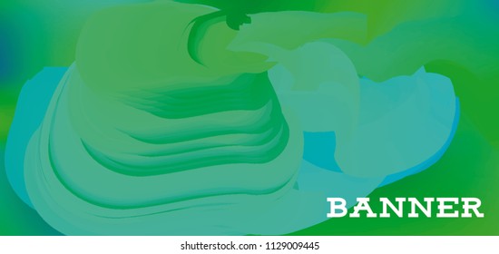 Modern colorful vector banner with gradient background. Colorful abstract geometric background. Template for banner, web page development, poster, flyer, magazine page, EPS10. Horizontal banner.
