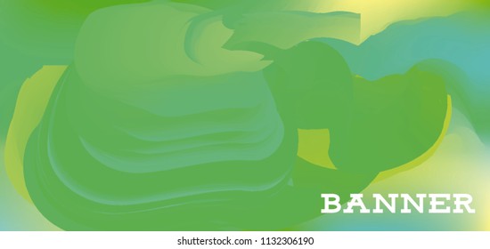 Modern colorful vector banner with gradient background. Colorful abstract geometric background. Template for banner, web page development, poster, flyer, magazine page, EPS10. Horizontal banner.