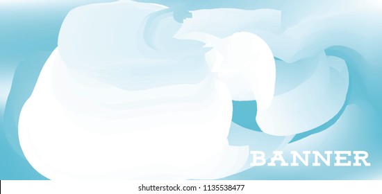 Modern colorful vector banner with gradient background. Colorful abstract geometric background. Template for banner, web page development, poster, flyer, magazine page, EPS10. Horizontal banner.