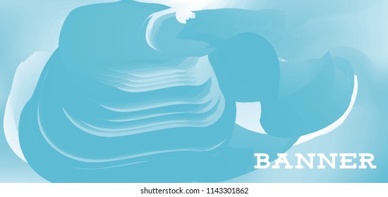 Modern colorful vector banner with gradient background. Colorful abstract geometric background. Template for banner, web page development, poster, flyer, magazine page, EPS10. Horizontal banner.