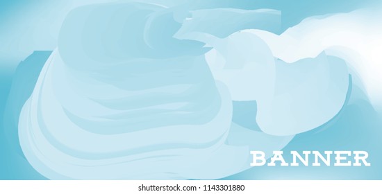 Modern colorful vector banner with gradient background. Colorful abstract geometric background. Template for banner, web page development, poster, flyer, magazine page, EPS10. Horizontal banner.