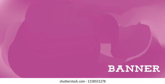 Modern colorful vector banner with gradient background. Colorful abstract geometric background. Template for banner, web page development, poster, flyer, magazine page, EPS10. Horizontal banner.