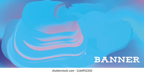 Modern colorful vector banner with gradient background. Colorful abstract geometric background. Template for banner, web page development, poster, flyer, magazine page, EPS10. Horizontal banner.