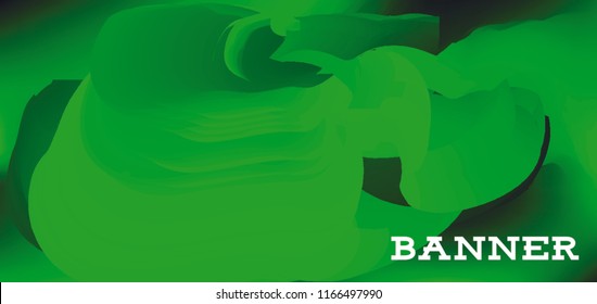 Modern colorful vector banner with gradient background. Colorful abstract geometric background. Template for banner, web page development, poster, flyer, magazine page, EPS10. Horizontal banner.