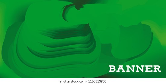 Modern colorful vector banner with gradient background. Colorful abstract geometric background. Template for banner, web page development, poster, flyer, magazine page, EPS10. Horizontal banner.