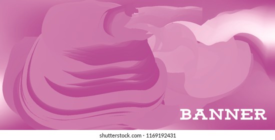 Modern colorful vector banner with gradient background. Colorful abstract geometric background. Template for banner, web page development, poster, flyer, magazine page, EPS10. Horizontal banner.