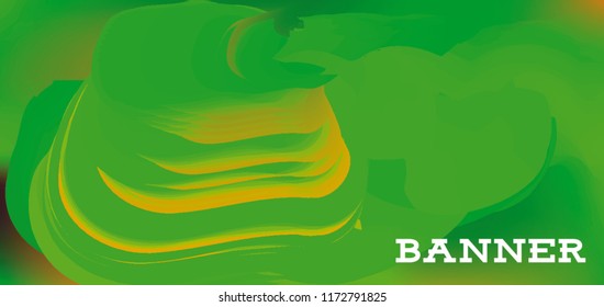 Modern colorful vector banner with gradient background. Colorful abstract geometric background. Template for banner, web page development, poster, flyer, magazine page, EPS10. Horizontal banner.
