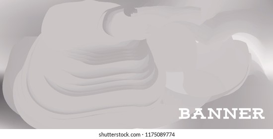 Modern colorful vector banner with gradient background. Colorful abstract geometric background. Template for banner, web page development, poster, flyer, magazine page, EPS10. Horizontal banner.