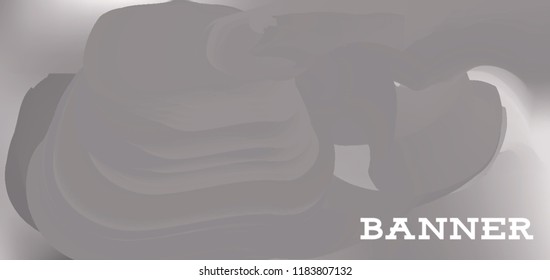 Modern colorful vector banner with gradient background. Colorful abstract geometric background. Template for banner, web page development, poster, flyer, magazine page, EPS10. Horizontal banner.