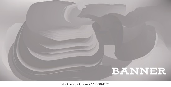Modern colorful vector banner with gradient background. Colorful abstract geometric background. Template for banner, web page development, poster, flyer, magazine page, EPS10. Horizontal banner.